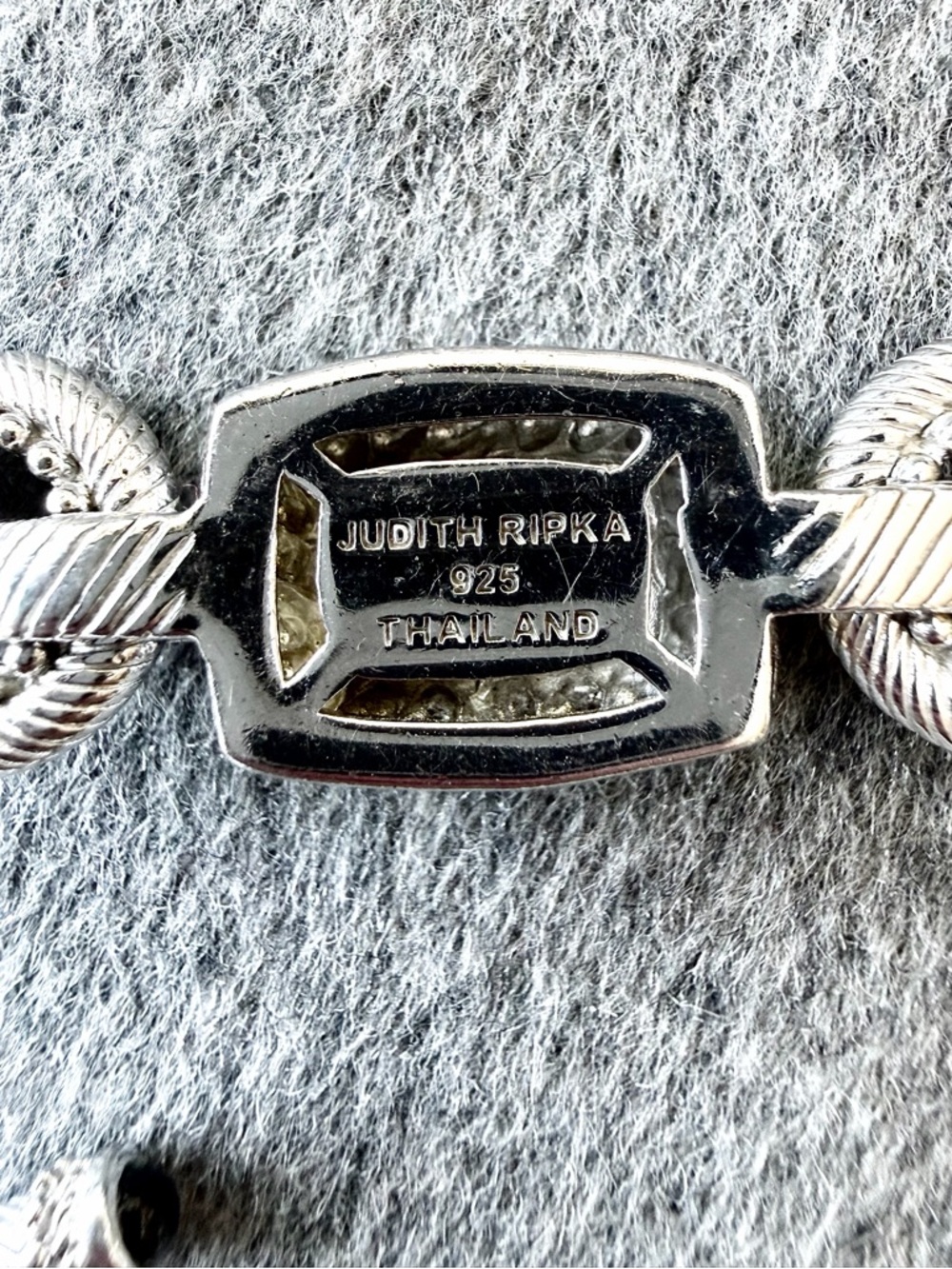 Judith Ripka Sterling Silver Black Onyx Toggle Bracelet 925 - Picture 3 of 3